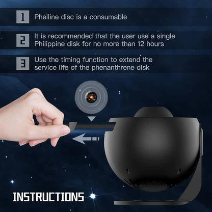 Galaxy Star Projector Night Light — 13-in-1 HD Planetarium Experience