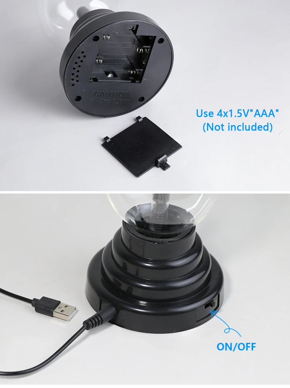 Magic Crystal Plasma Ball Lamp — LED Night Light for Kids & Home Decor