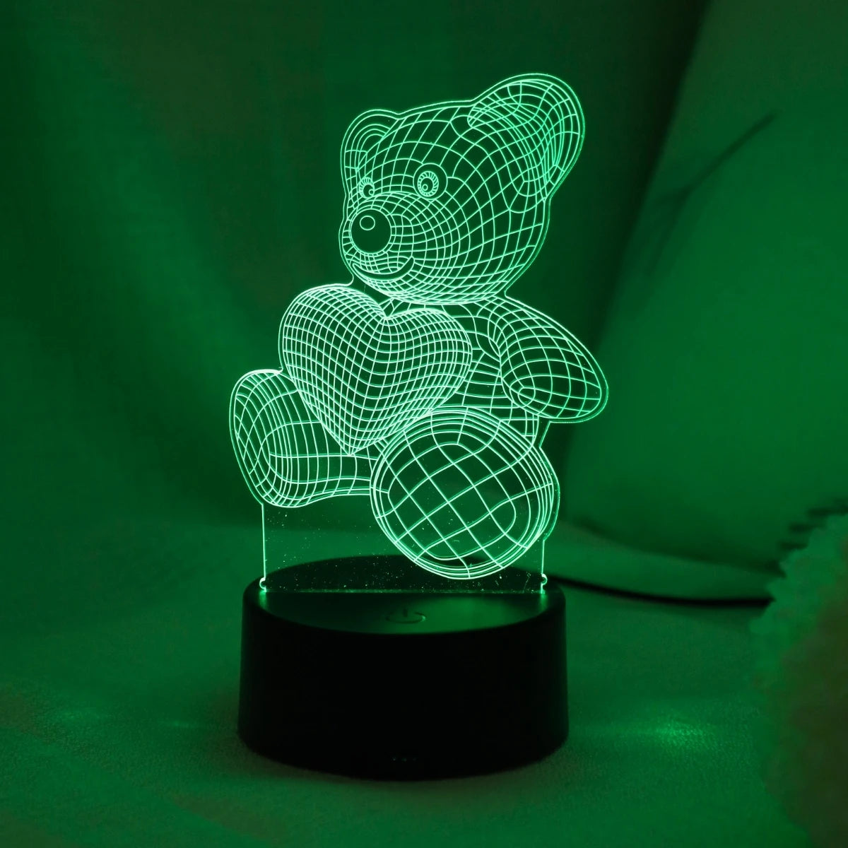 3D Bear Night Light — Cozy USB LED Lamp for Bedrooms, Décor & Gift Giving