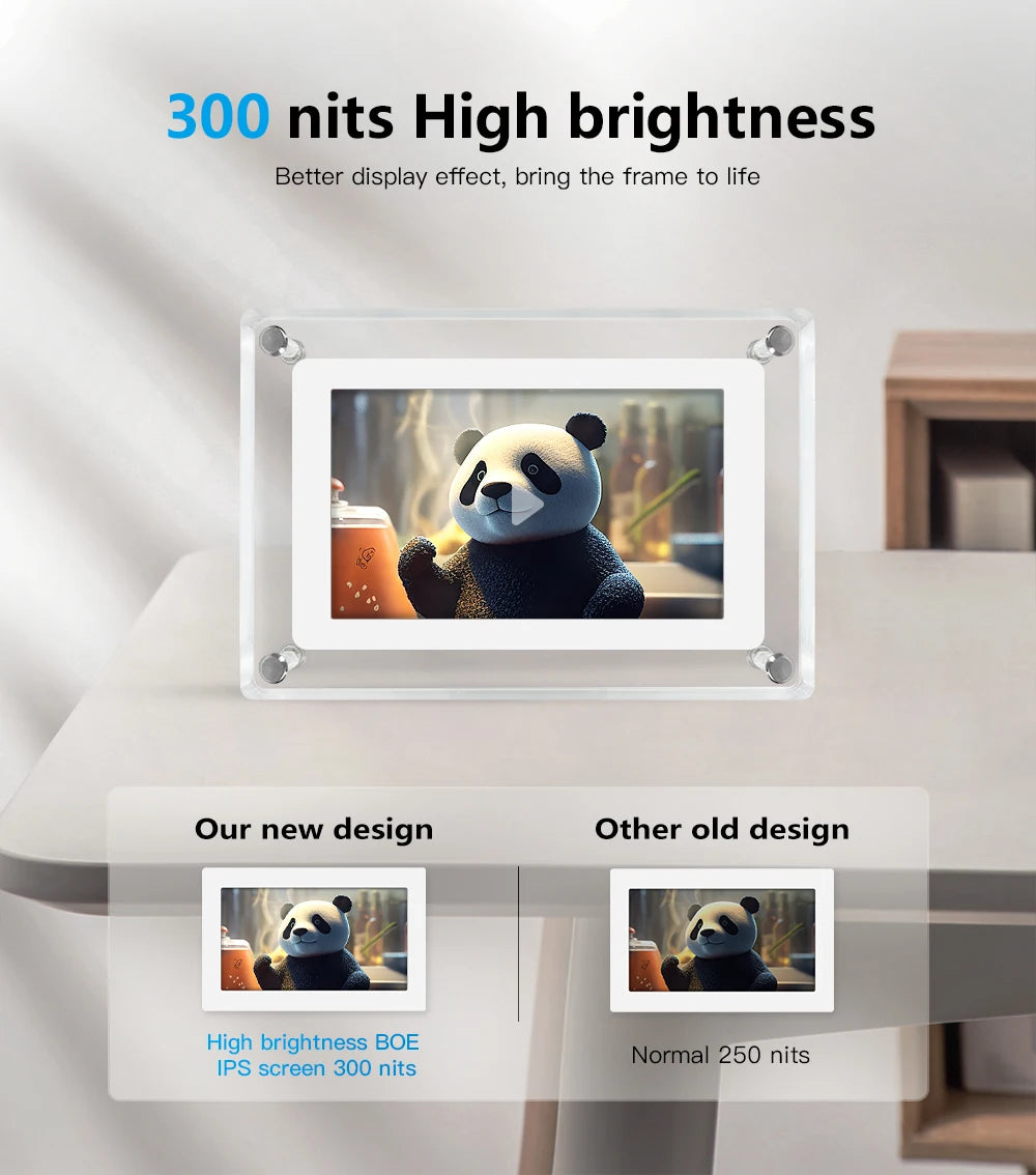 Acrylic Digital Photo Frame (5" IPS)