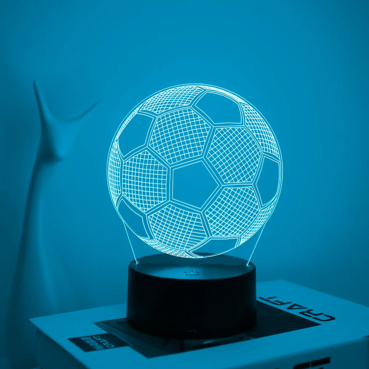 3D Football Night Light — USB-Powered Table Lamp for Sports Fans