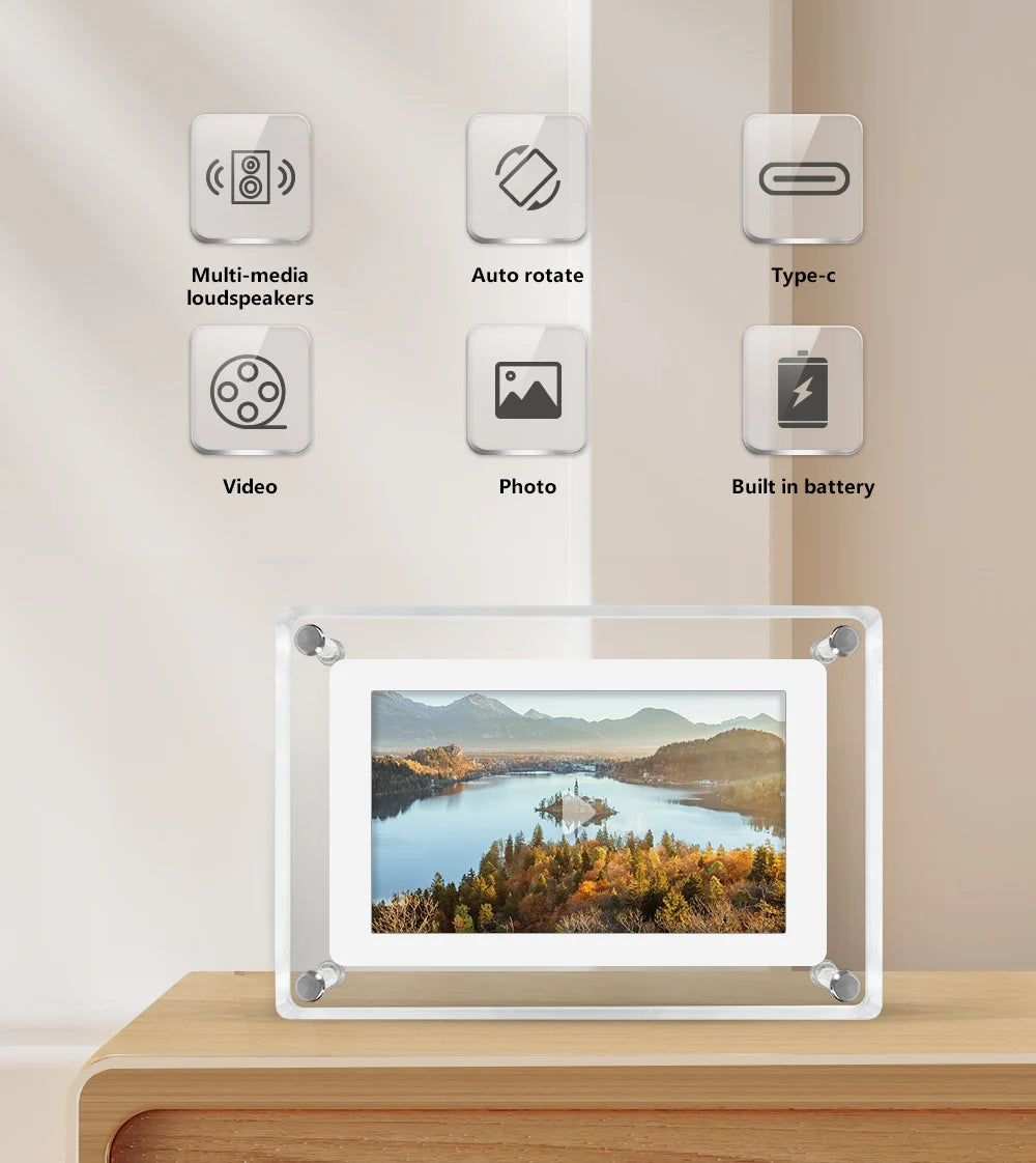 Acrylic Digital Photo Frame (5" IPS)