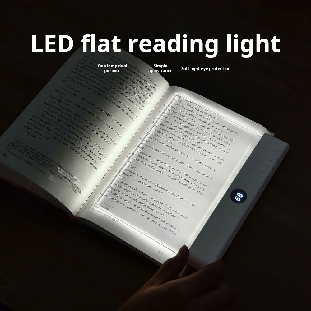 F17 Flat-Panel Reading Light — Soft LED Night Lamp for Bedside & Nighttime Reading