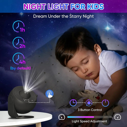 Galaxy Star Projector Night Light — 13-in-1 HD Planetarium Experience