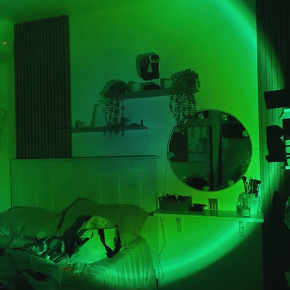 USB Sunset Projection Lamp — Ambient Night Light for Home & Relaxation