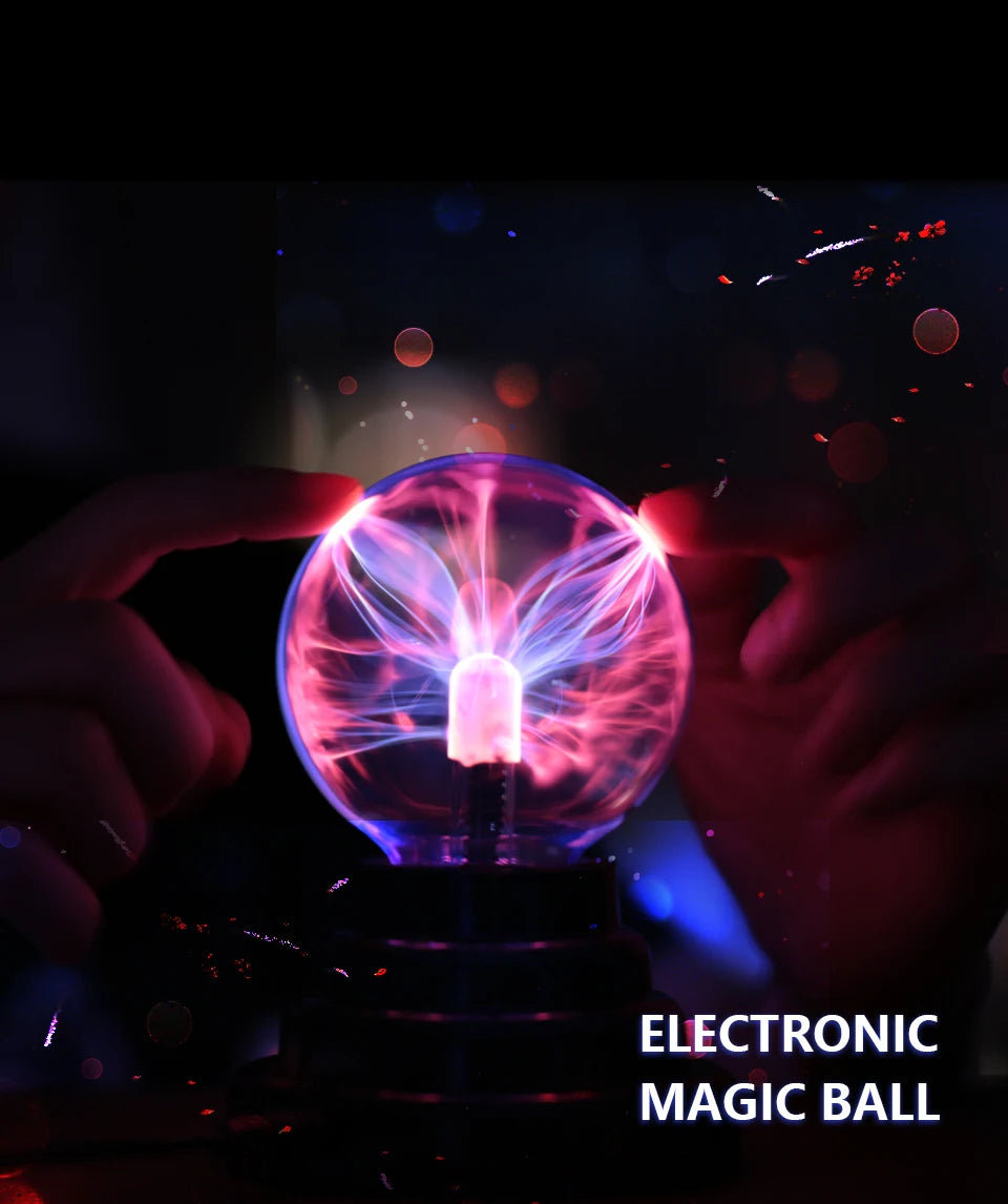 Magic Crystal Plasma Ball Lamp — LED Night Light for Kids & Home Decor