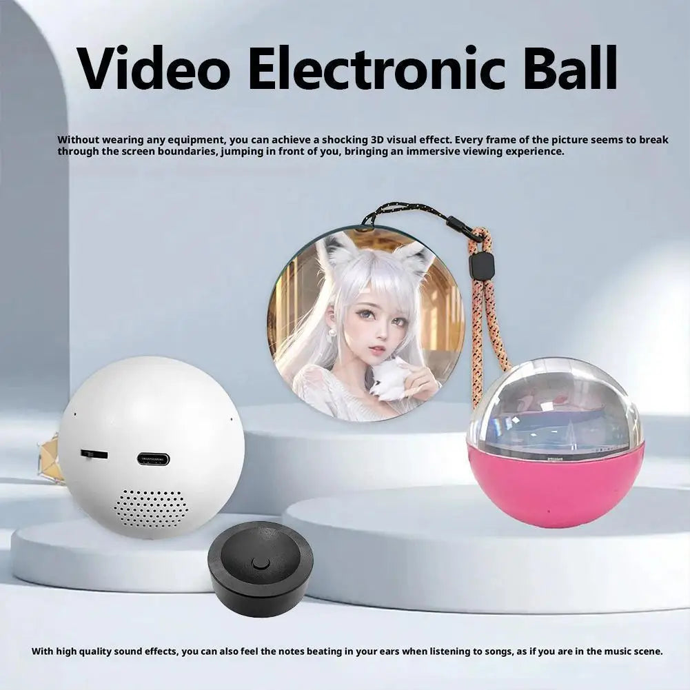 Personalized Crystal Memory Ball — Digital Photo & Video Display