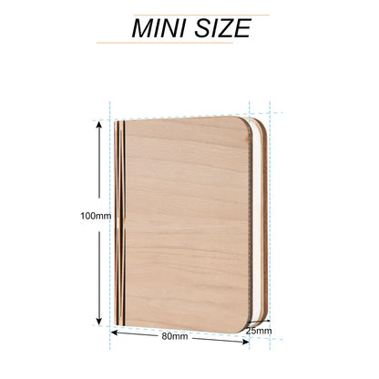 LED Wooden Book Lamp — Foldable 3-Color Bedside Light for Kids & Home